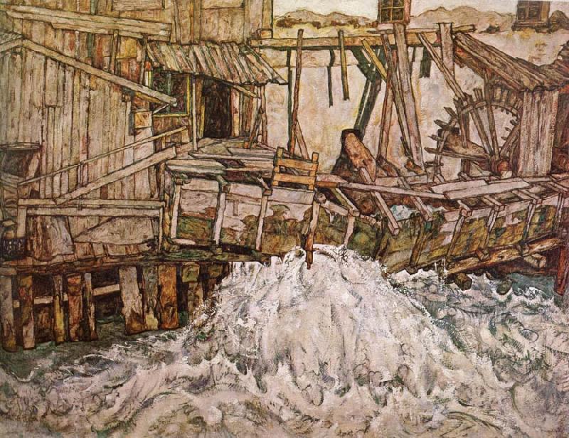 Egon Schiele The Mill